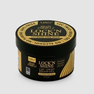Lock'n Shine Loc-Twist Braid Gel - Black and Gold